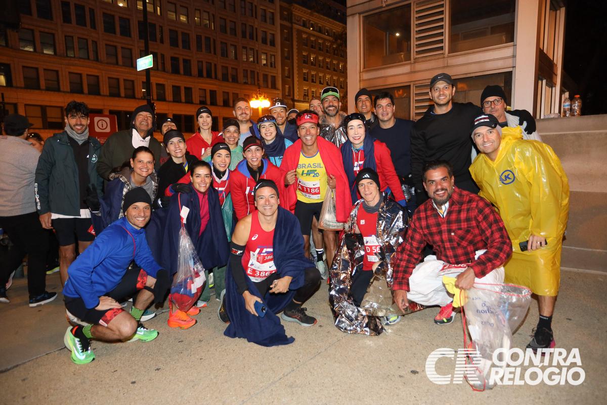 Equipe Heleno Fortes, de BH, em peso na Maratona de Chicago